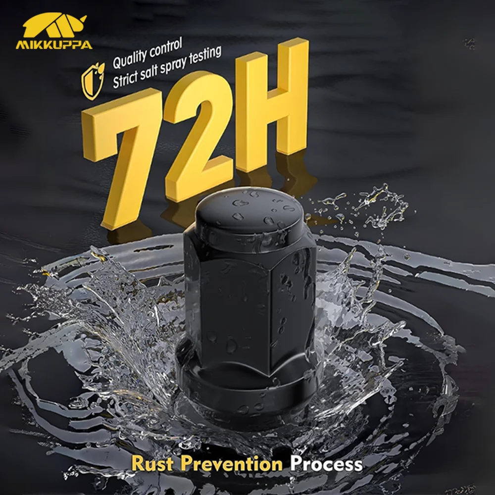미쿠파 20개 M12x1.25 휠 러그 너트 합금강 폐쇄형 자동차 액세서리 닛산 알티마 맥시마 스바루 교체용 썸네일 3