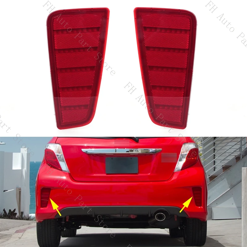 

Car Rear Bumper Reflector Light For Toyota Yaris 2012 2013 2014 Tail Brake Lamp