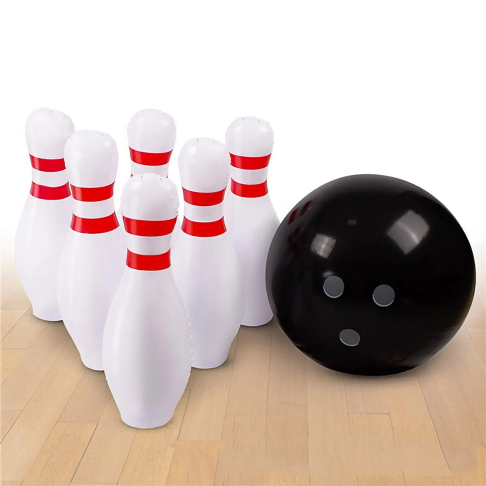 

Giant Inflatable Bowling Set Kids Toddler Games Outdoor Garden Lawn