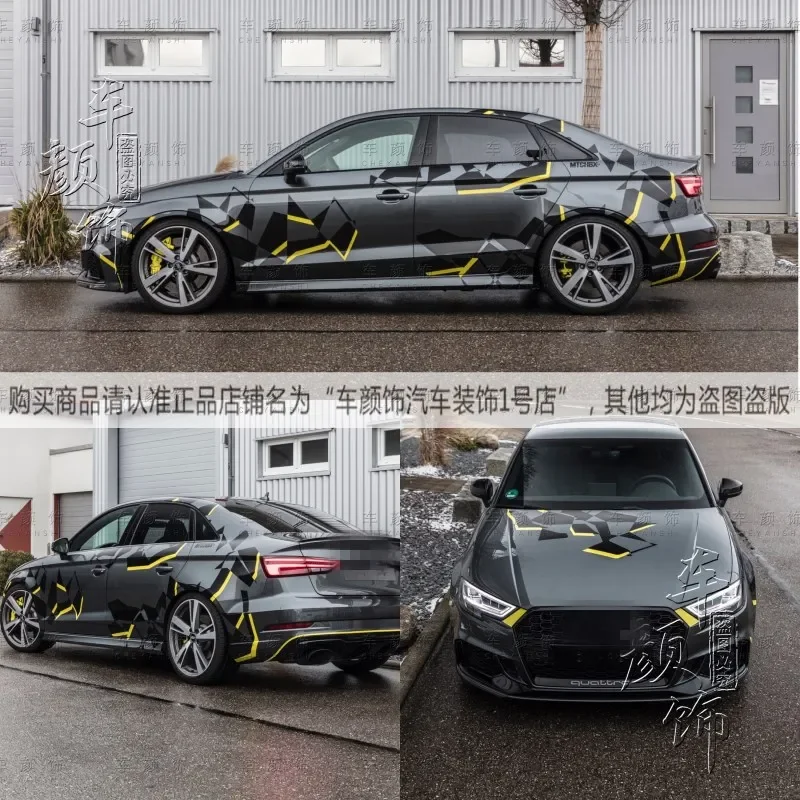 FOR Audi A4 A4 RS3 RS4 Car Styling Customized modification Sport Sticker Auto Body Decor Vinyl Decals Accessorie
