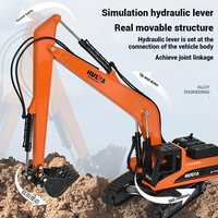 Huina 1551 Sixteen Channels 1:14 Remote Control Alloy Long Arm Excavator Children'S Electric Toy Engineering Vehicle Model Toy