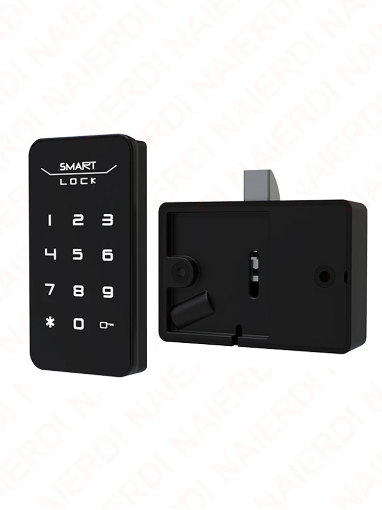 NAIERDI Smart Cabinet Lock Password Drawer Lock Black Combination Security Keyless Cam Lock for School Locker,Gym Locker,Cabinet