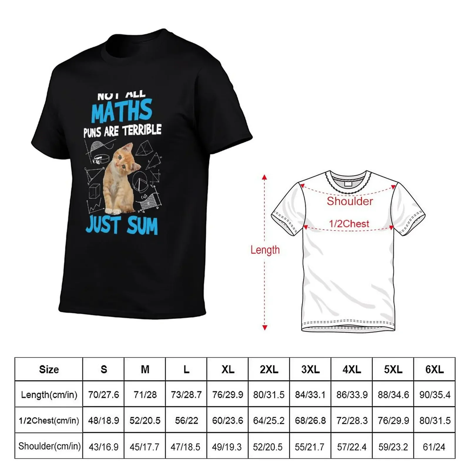 Not all maths puns are terrible just sum T-Shirt for a boy korean fashion cute clothes mens plain t shirts