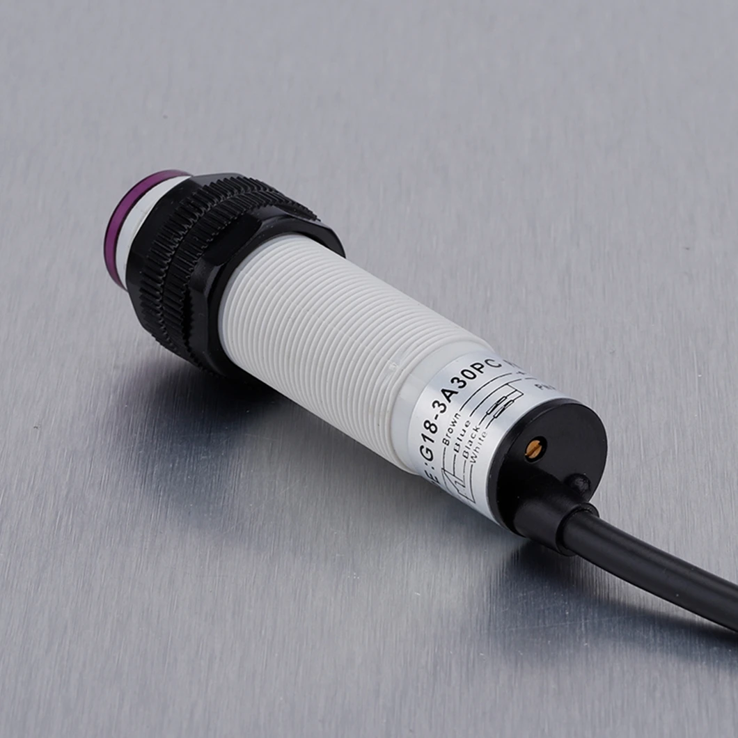 G18-3A10/G18-3A30 18MM Diffuse Type Photoelectric Sensor Switch and 10/30CM Detection Diatance NPN/PNP Output AC90-250V/DC10-36V