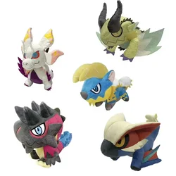 Game Monsters Hunters Plush Doll Dragon Wolf Pillows Capcomed Cosplay Cute Cartoon Kawaii Stuffed Toy Cushion Kids Gift