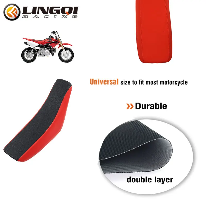 LYNNCHI Motorcycle CRF50 Red Seat Cushion Foam Saddle Cover For  CRF 50 50cc 70cc 110cc 125cc Trail Dirt Bike Modification