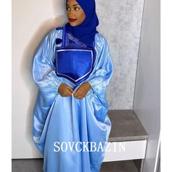 Robe Africaine en Mousseline de Soie pour Femme, Pyjama Traditionnel Musulman, Boubou, Ankara, Dashiki, Kaftan de Dubaï, Abaya