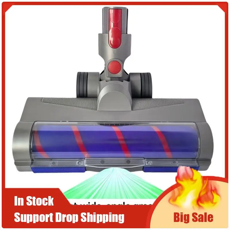 

Top Deals Electric Floor Brush Head For Dyson V7 V8 V10 V11 V15 Vacuum Cleaner Accessories Kit With LED Dust Lights