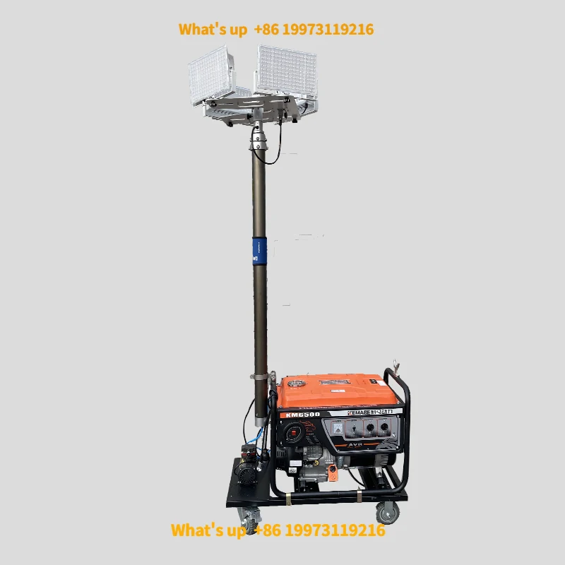 2026 High-Efficiency LED Mobile Work Lamp Wireless Remote Control Rainproof Windproof 360° All-Round Illumination for Outdoor To