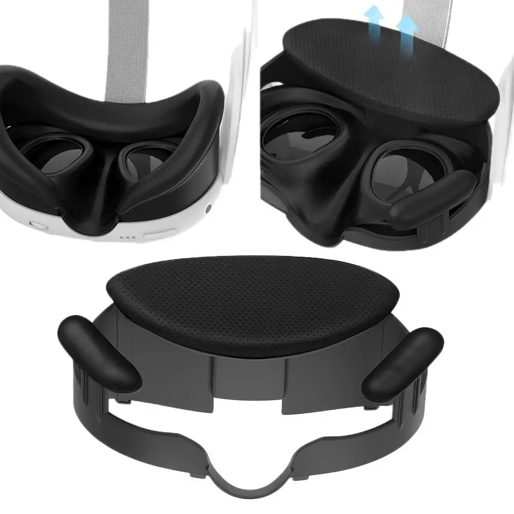 

Для Meta Quest 3VR: Улучшенный кронштейн для VR-гарнитуры, дышащая маска для лица с большим пространством, виртуальный компонент