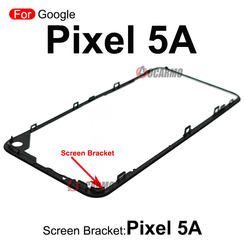 For Google Pixel 3 3XL 4 XL 5 5A 6Pro 6 Pro Front Screen Stand Middle Bezel Frame LCD Display Bracket Plastic Hoder Replacement