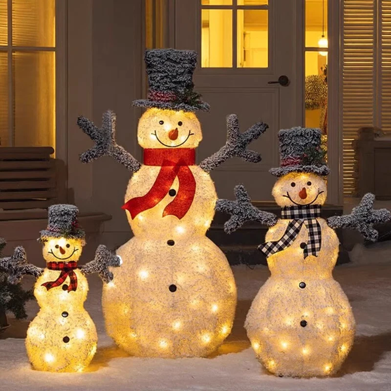 

Christmas luminous ornament snowman deer snow Christmas tree, window scene decoration Christmas decorations
