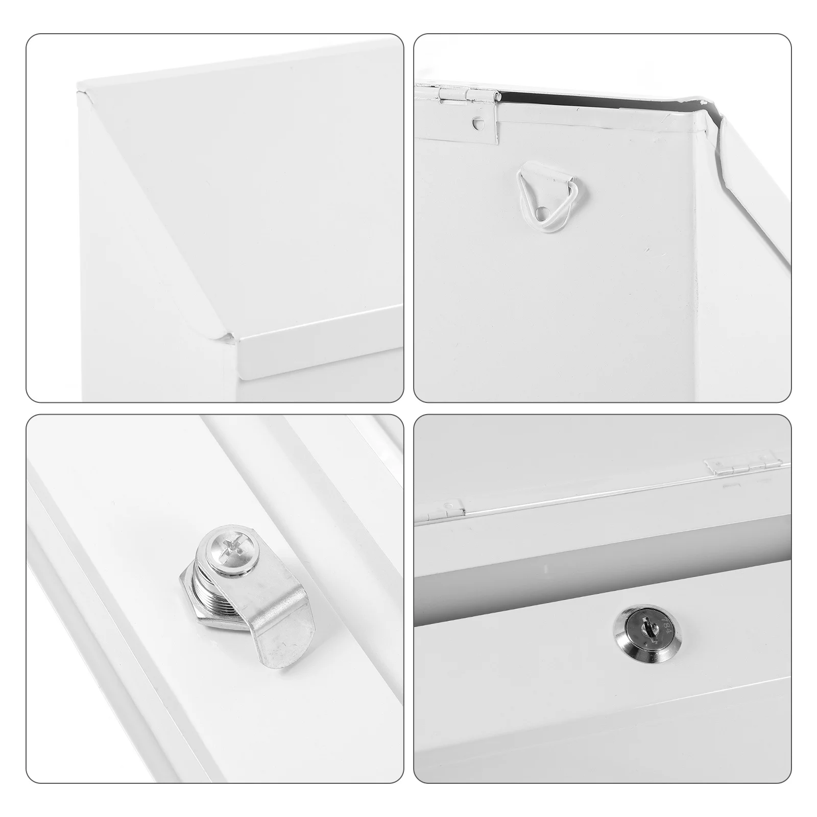 

Iron Vintage Letter Mail Post Box Sturdy Metal Wall Mount Retro Style Mailbox Outdoor Suggestion Box Mailbox Wall Mount