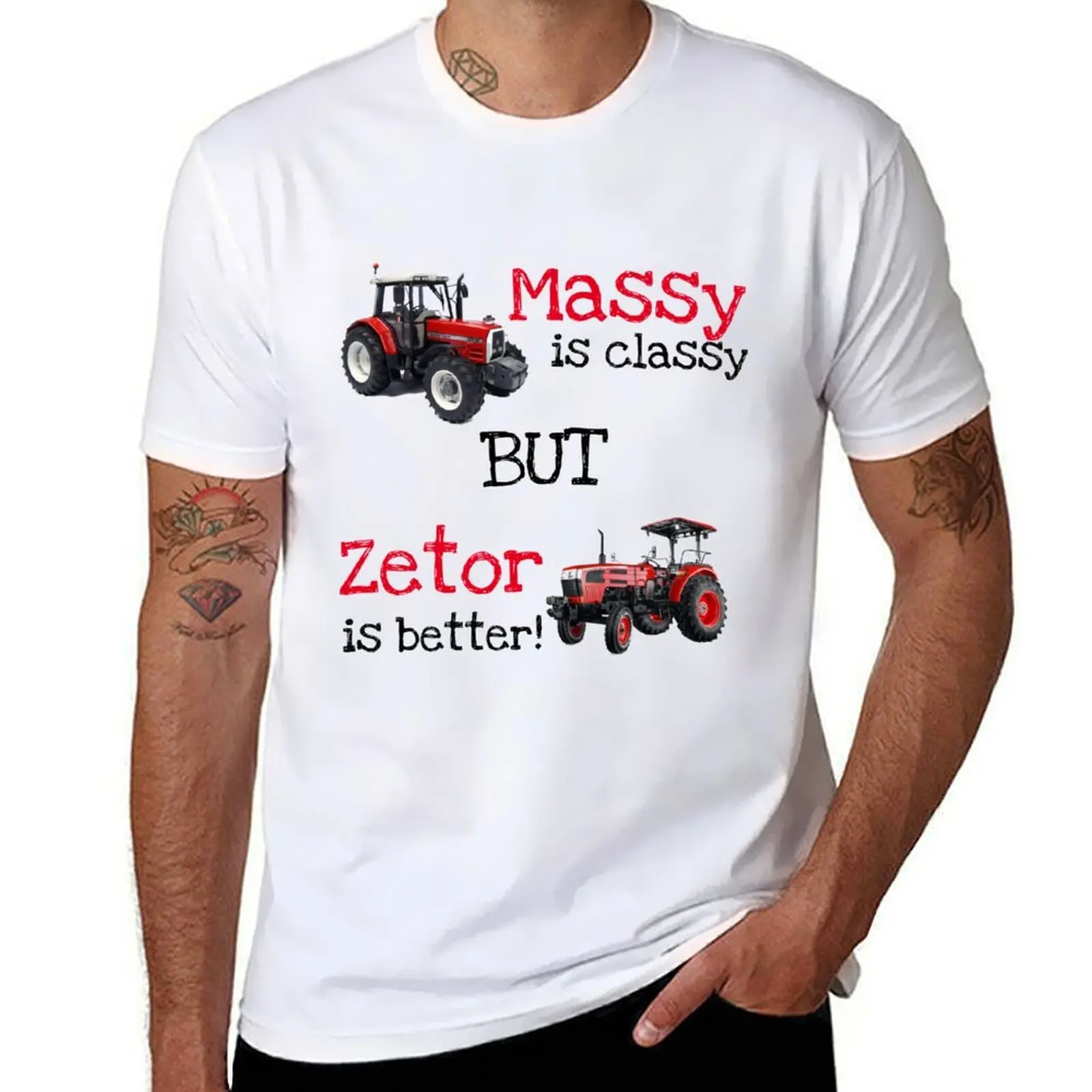 

Massy is classy, but Zetor is better T-Shirt cotton t shirt pack t shirts for man cotton soft T-Shirt