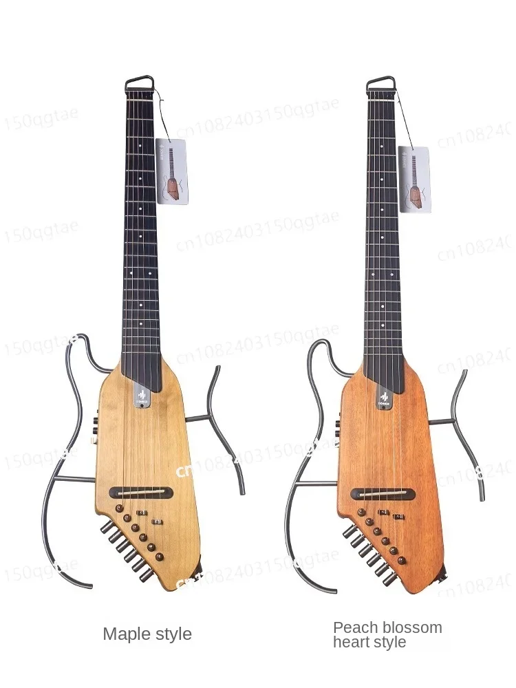 Introduction To Silent Folk Guitar Travel Portable Headless Wooden Guitar