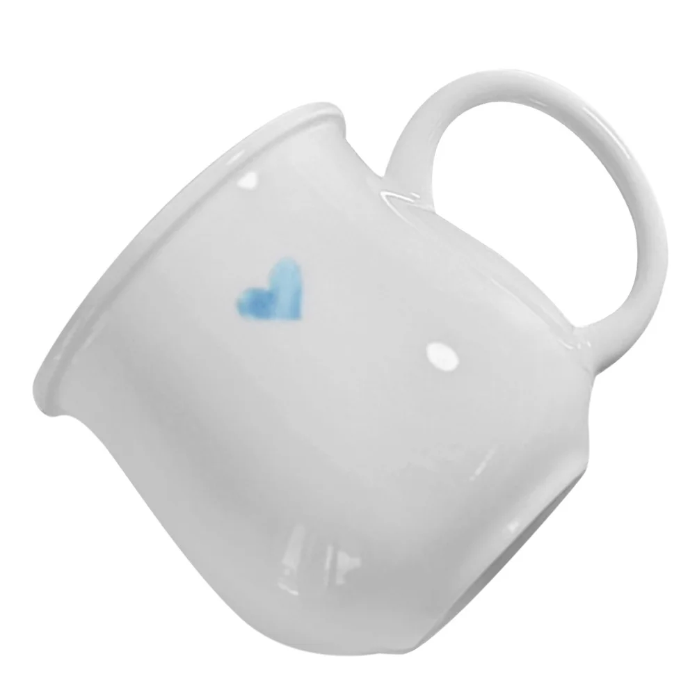 

Ceramic Heart Pattern Coffee Mug Milk Cup Smooth Edge Tea Cup Ergonomic Handle Office Gift Ceramic Coffee Mug Juice Mugs