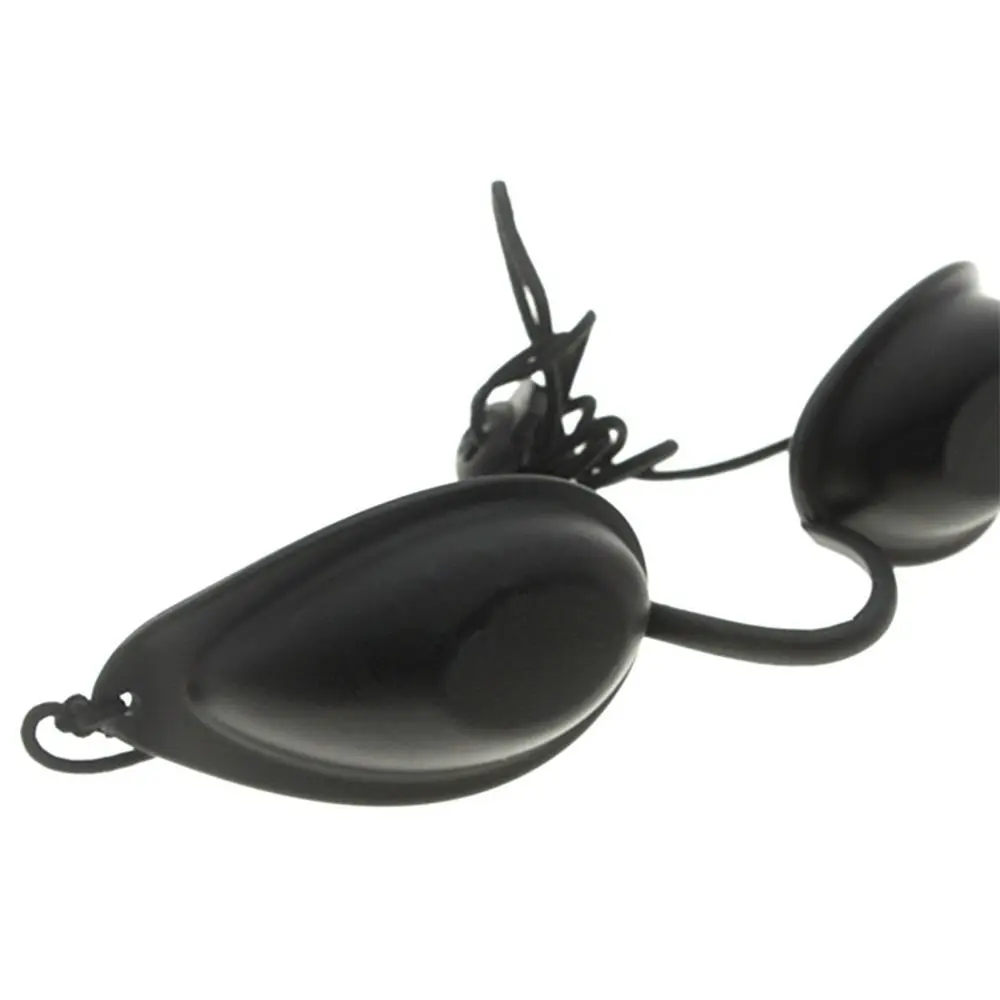 Máscara protectora láser de silicona para ojos, gafas de bronceado suaves ajustables, dispositivos de belleza, suministros para tumbonas, protectores oculares para interiores y exteriores