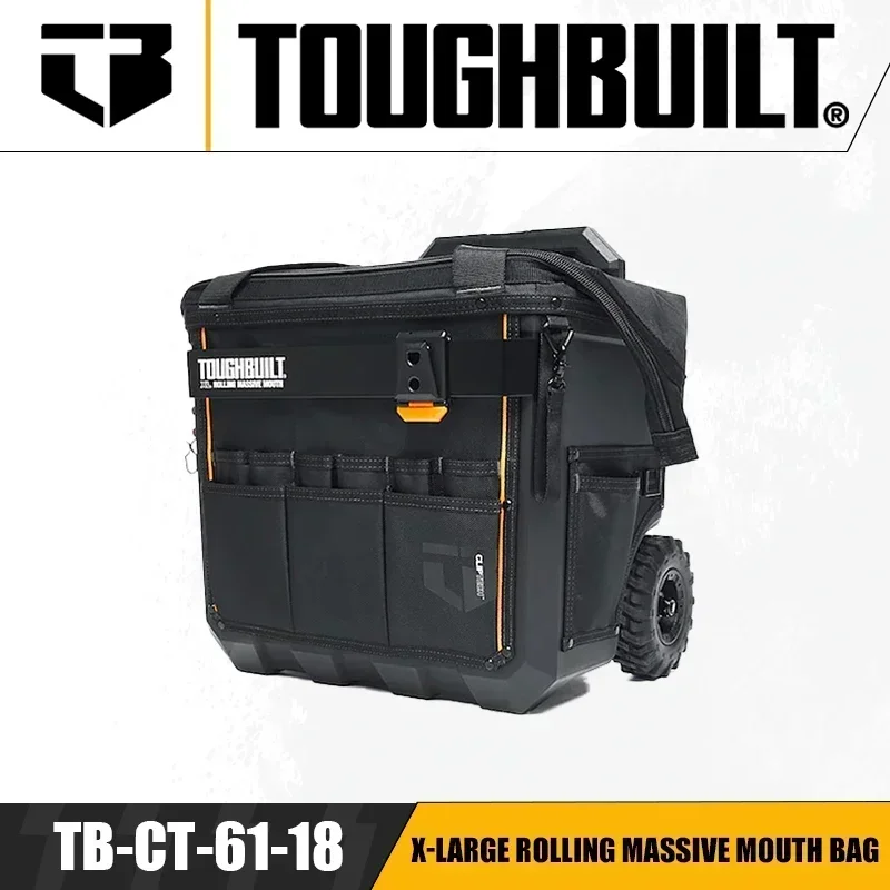 TOUGHBUILT TB-CT-61-14/18/22 Large/X-Large/XX-Large Rolling Massive Mouth Bag Multi-functional Waterproof Push-pull Toolkit