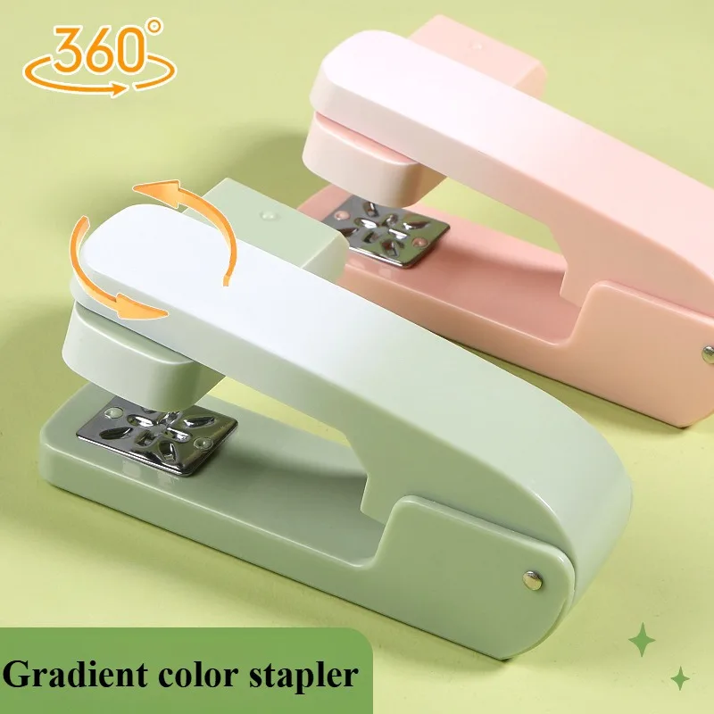 Cucitrice girevole a 360 gradi per impieghi gravosi Cucitrice multi-angolo regolabile per rilegatura di libri per ufficio, scuola, casa, ad alta capacità