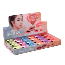 Wholesale 24pcs Sequin Lip Gloss Cute Heartshaped Colorchanged Girls Woman Kawaii Natural Moisturizing Lips Makeup Bulk