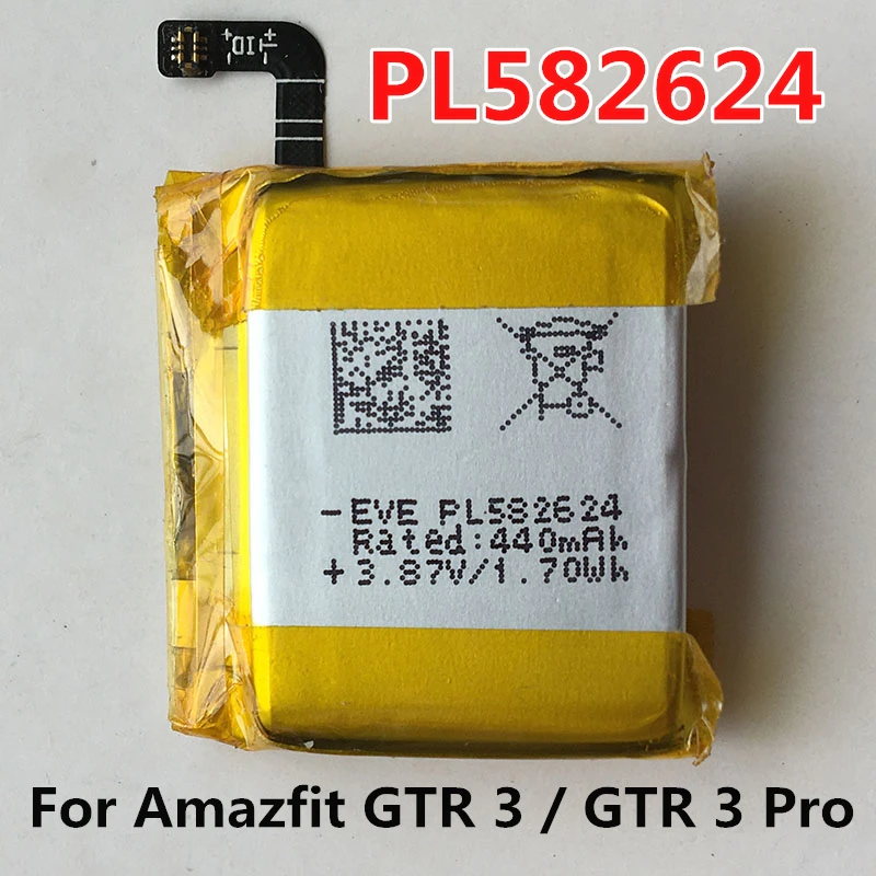 Batteria per Huami Amazfit Bip PL402120V Ares Pace A1609 L0943A T-rex GTR 2 2e Stratos 3 POP Pro 47mm 42mm PL412120H PL402022GH