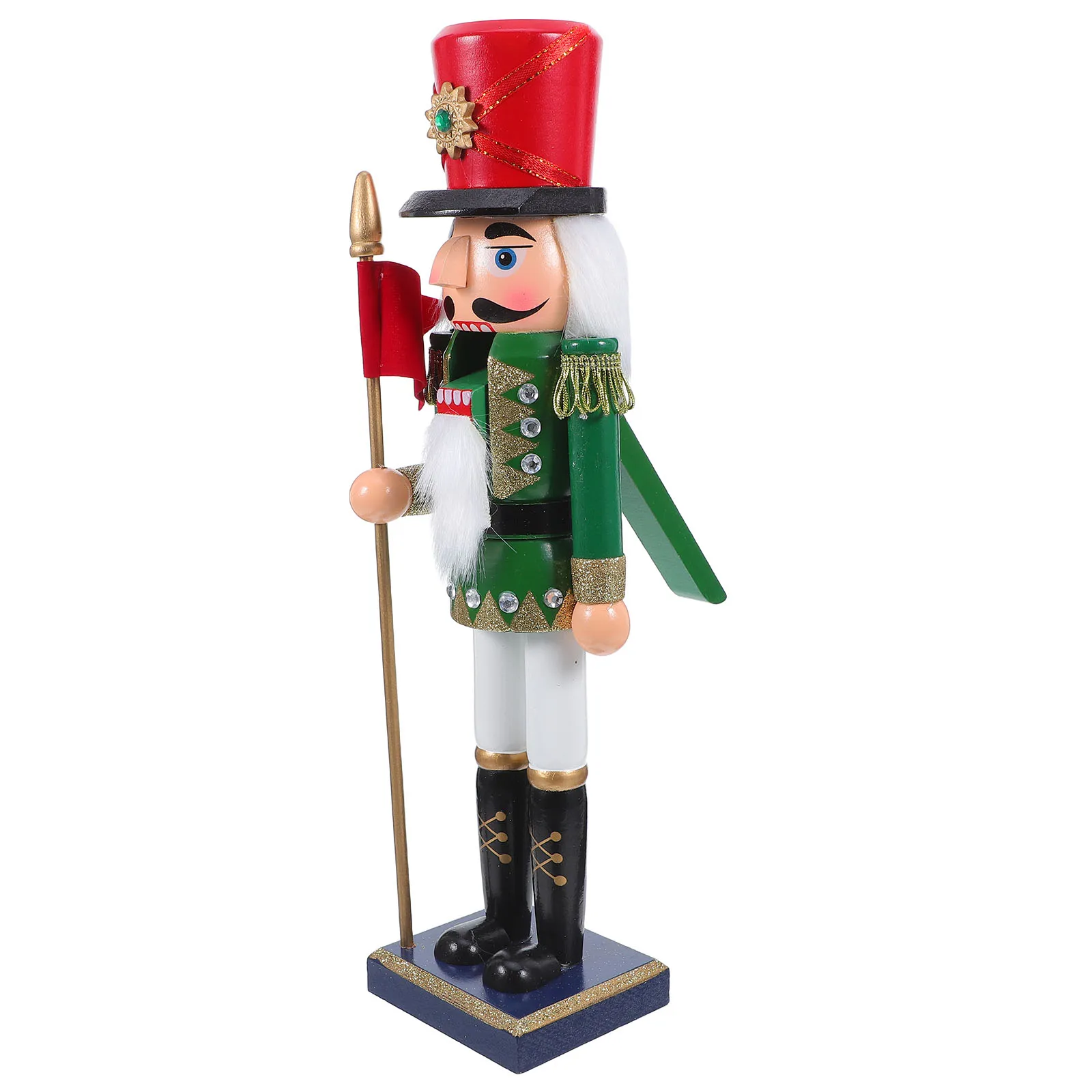 

Nutcracker Ornaments Holiday Table Decor Christmas Statues Desktop Wood Puppet Centerpiece