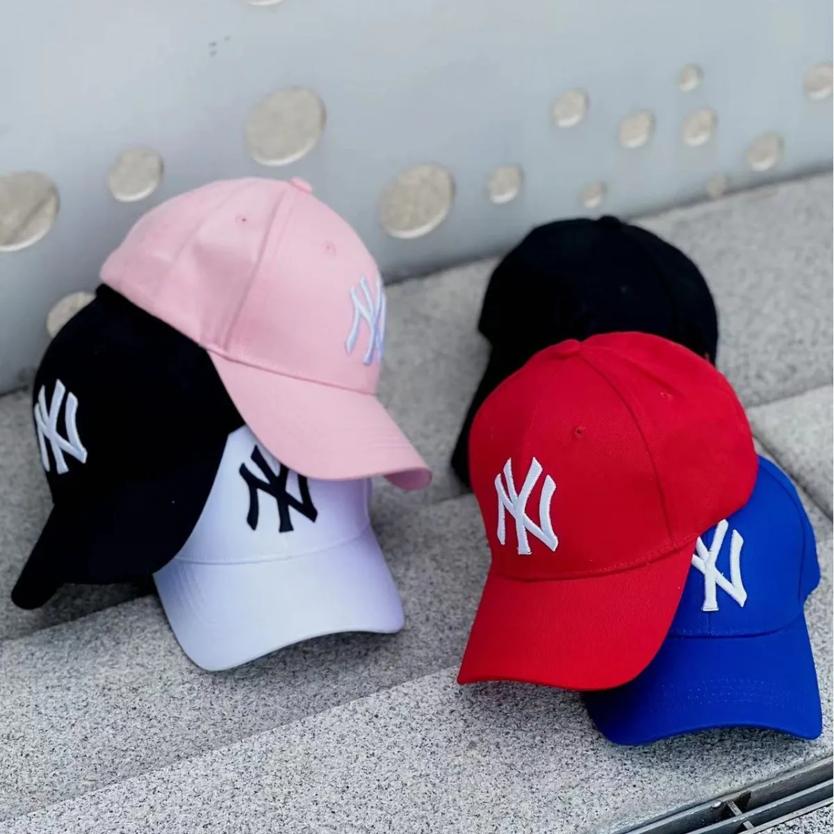 

Spring Summer Child Letter Embroidery Outdoor Leisure Sun Baseball Cap For Boy Girl Cotton Breathable Solid Color Adjustable Cap