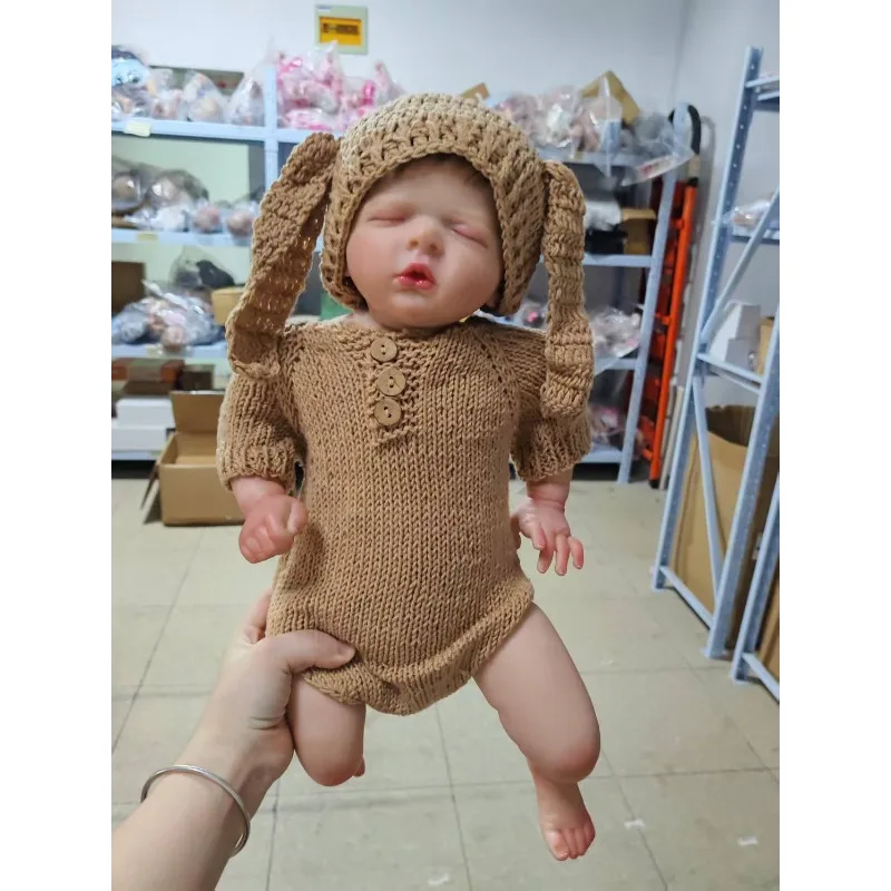 50 سنتيمتر تولد من جديد دمية نابض بالحياة الوليد النوم دمية لويزا مع نشأة الطلاء الأوردة المرئية متعددة