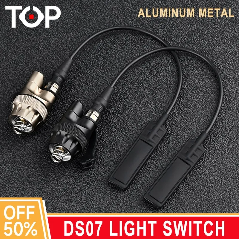 Tactical Metal DS07 Weaponlight Switch Assembly for WADSN M300 M600 Flashlight SF Plug Outdoor Hunitng ScoutLight Accessories