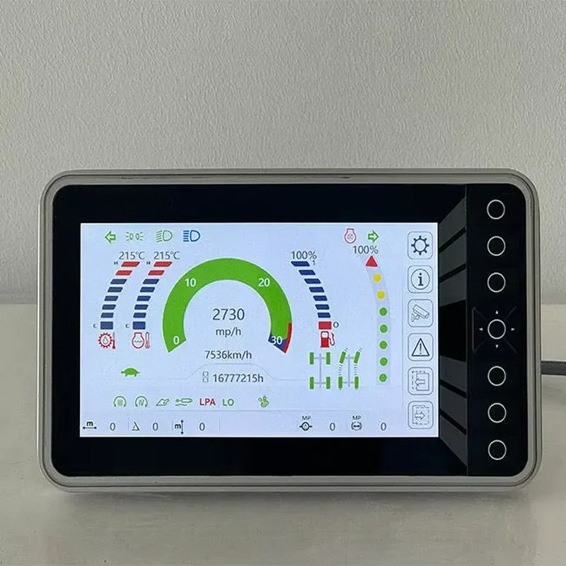 7 Inch HMI Industrial 2 CANBUS Display with IO Logical Control Programming Linux System Waterproof Mining Equipment DL-DIS70