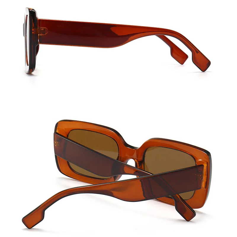 Classic Luxury Brand Designer Big Frame Square Sunglasses Women Men Fashion Vintage Popular Travel Sun Glasses For Female UV400