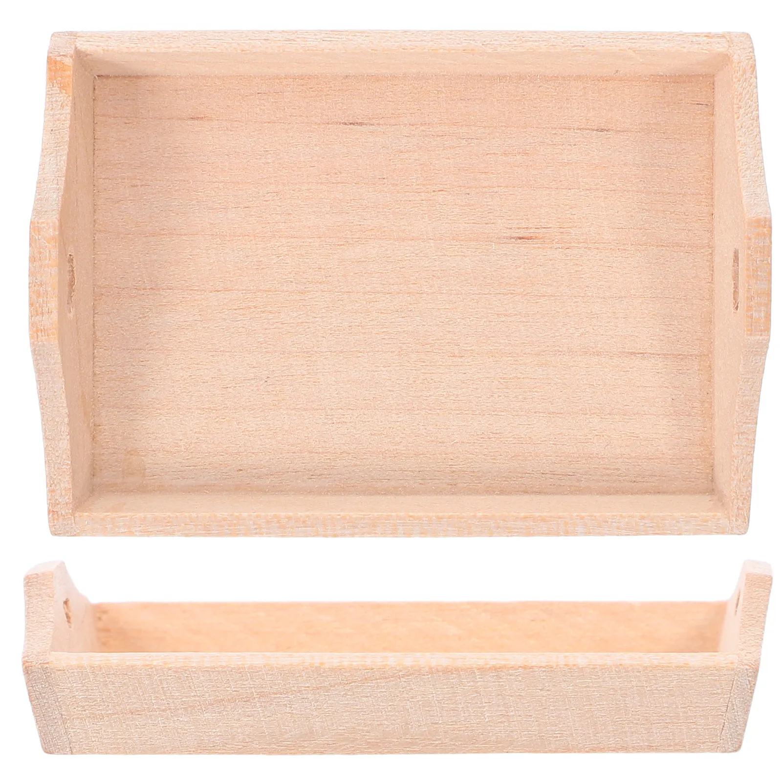 

2Pcs Miniature Wooden Bread Trays Dollhouse Pan 1:12 Serving Plates Kitchenware Pretend Kitchen Decor Accessories