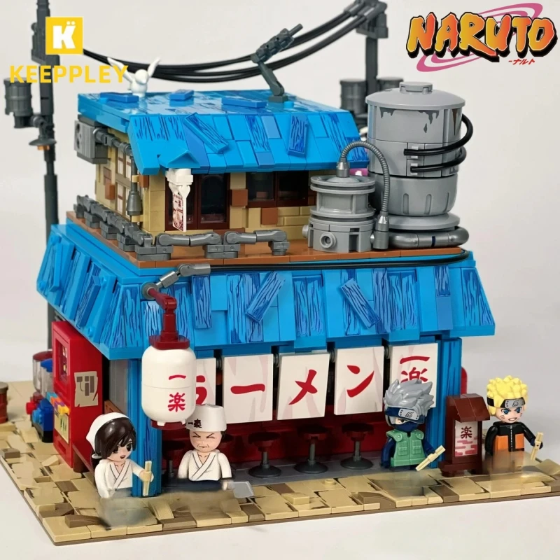 

Keeppley Building Block Animation NARUTO Rāmen Ichiraku Street View Assembly Model Toy Ornaments Collection Gifts