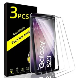 Protector de pantalla de vidrio templado HD para Samsung S23 Plus 5G S23 + 9H, cubierta de película HD Premium a prueba de explosiones para S23Plus S 23 5G, nuevo