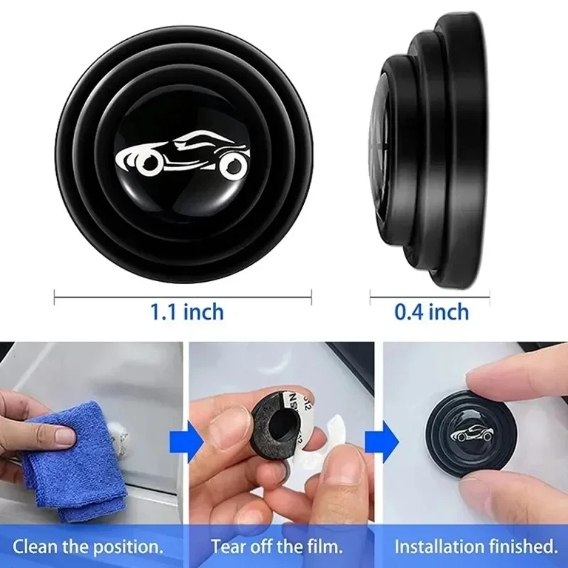 Car Door Shock Pads Auto Buffer Bumper Anti-collision Shock Absorbing Silicone Stickers Door Sound Insulation Protector Gasket