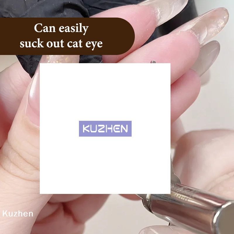 Ferramenta profissional de arte para unhas com ímã duplo para criar efeito olho de gato francês, para uso com esmalte em gel DIY, para criar linhas em