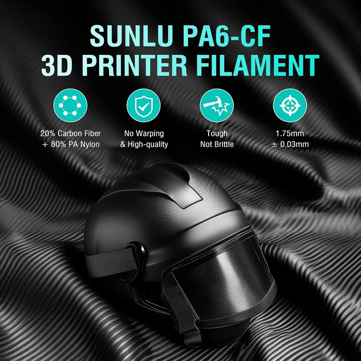 PA6-CF 3D Filament 1KG, 3D Printer Filament Dryer E2, Designed for Engineering Filaments