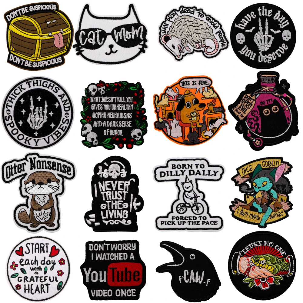 Interesting Quotes DIY Patch Embroidered Patch For Clothing Cute Badges On Backpack Microbadge Magic Patch