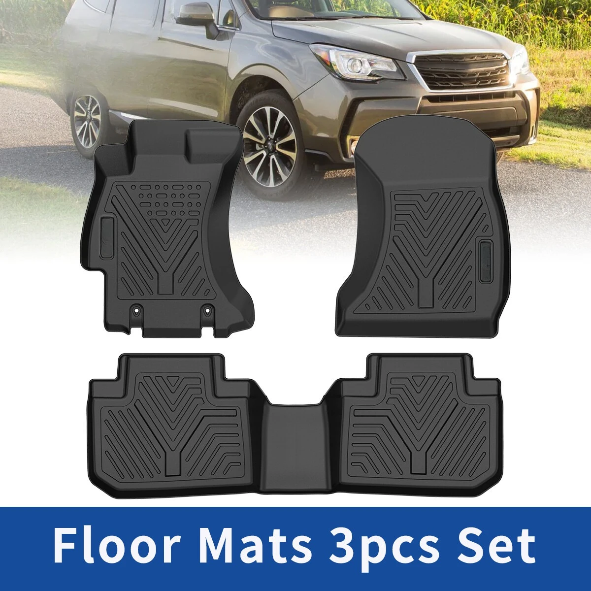 

Комплект 3D-ковриков для пола для Subaru Forester 2014-2018, всепогодные, противоскользящие, из ТПЭ
