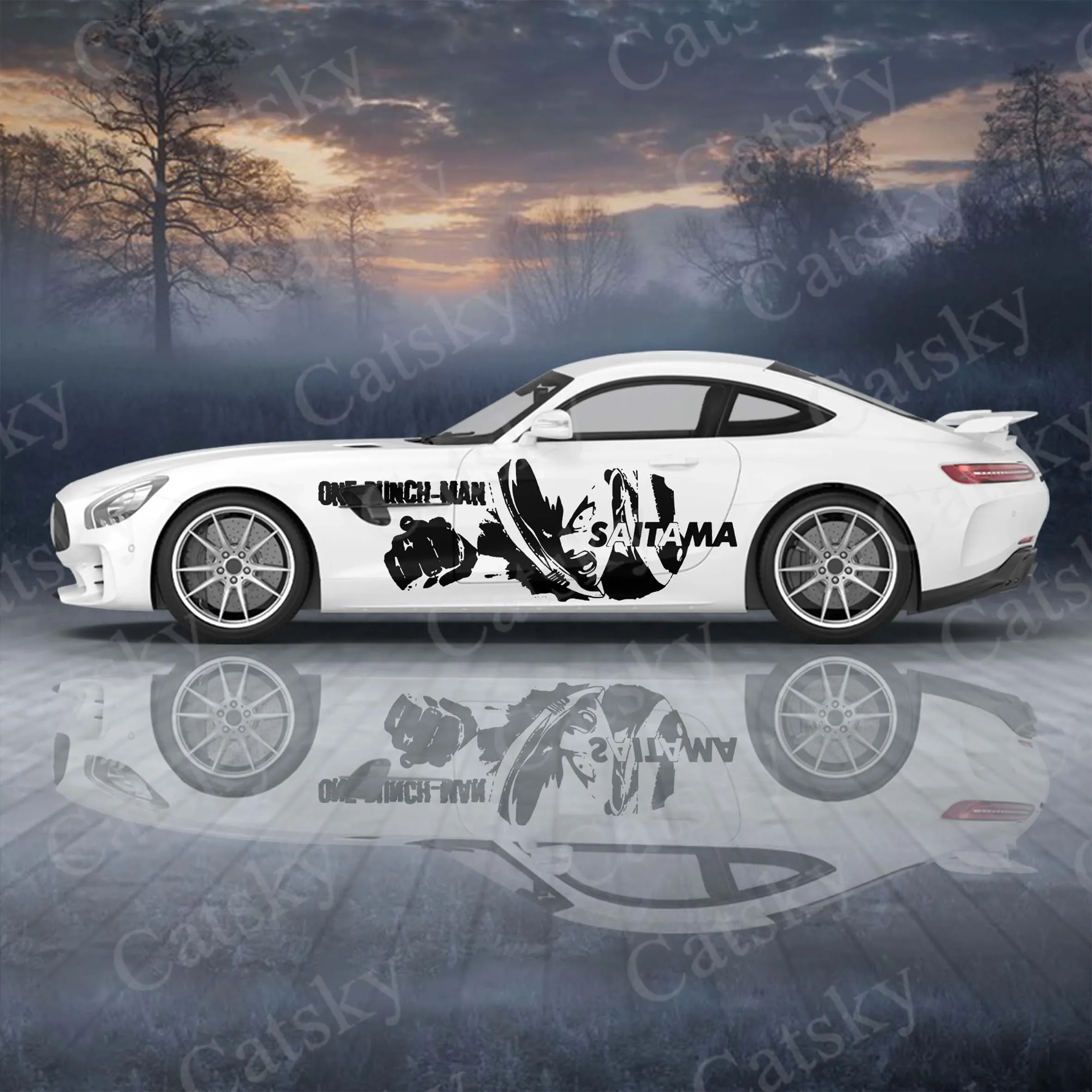 

One Punch Man 2pcs/Set Car Sticker for Universal Large Car Sticker for Univers, Car Stickers on The Left and Right Sidesal