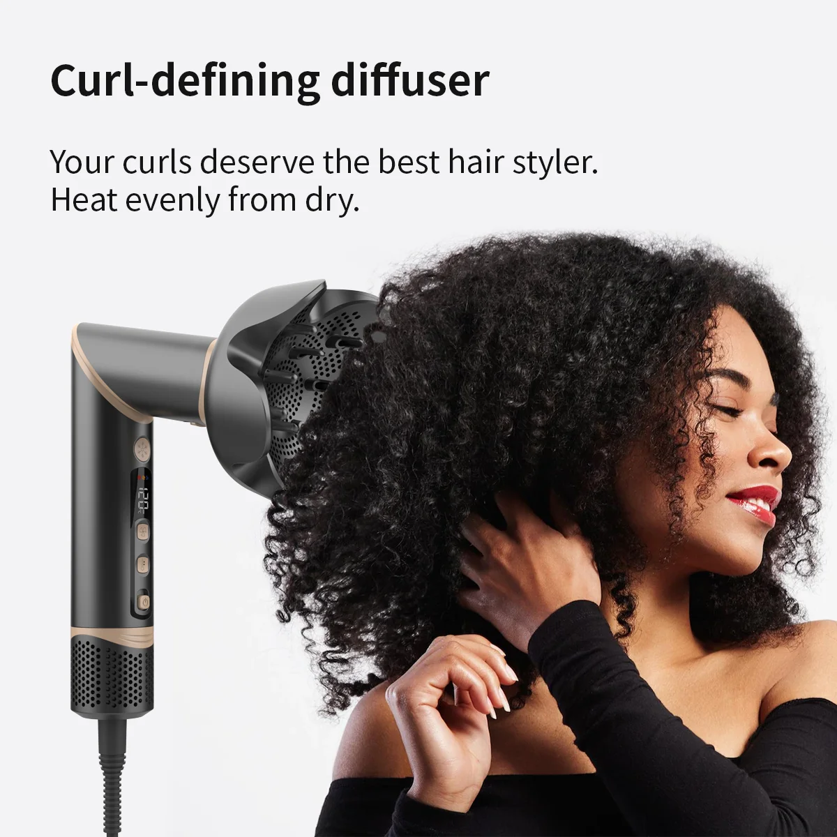 

Многофункциональный стайлер для волос 8 в 1, мощный электрический фен-щетка 1600 Вт, без повреждений, быстрая сушка, завивка, выпрямление