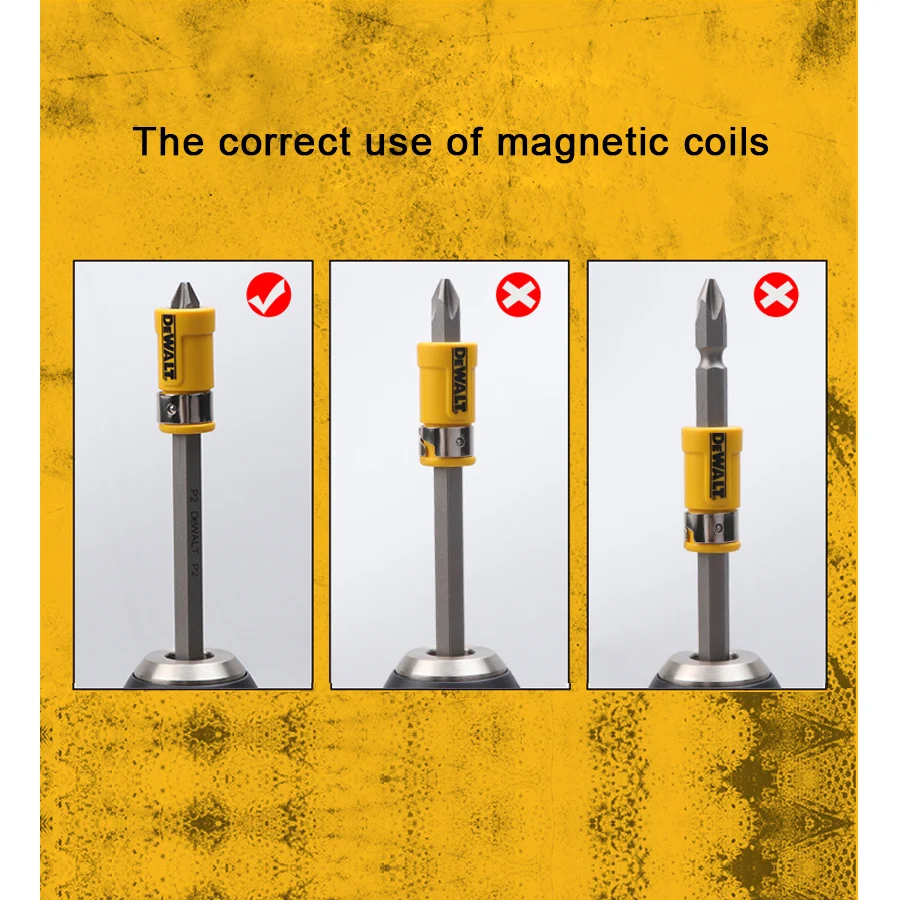 DEWALT 2-częściowy silny magnetyzer/demagnetyzator Odpowiedni do wkrętaków 6,35 mm, bity DWASLVMF2