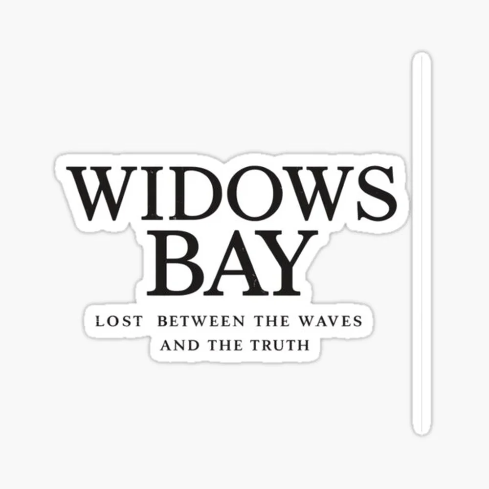 Autocollant « Widows Bay – Lost Between The Waves And The Truth » pour ordinateur portable, décoration de chambre, voiture, dessin animé mignon, art à la mode, Public Suitc