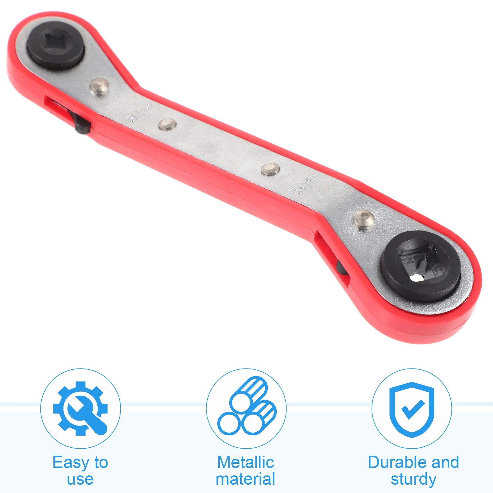 أدوات مفتاح التبريد ذات الوجهين صمام مكيف الهواء مفتاح ربط بسقاطة إصلاح التبريد Hvac تصعيد #2