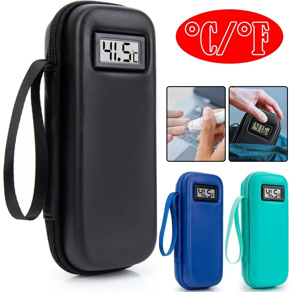 Insulin Cooler Travel Case Waterproof Insulin Cooling Bag for Diabetics with Thermometer Display Medicine Organizer Bag view 4