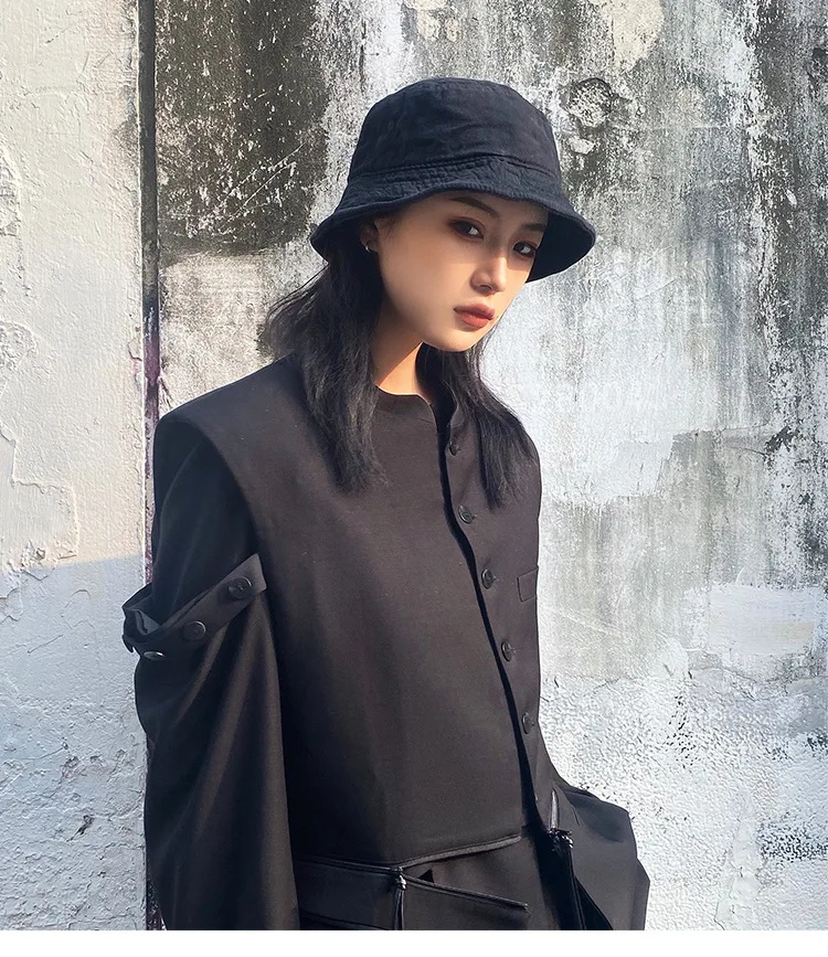 Eimerhüte für Männer, Frauen und Jugendliche, Jungen, Mädchen, Sommer, Frühling, Herbst, Kappen, S, Big Headun Visier, Hiphop, Baumwolle, weich, trendige Hüte – Detail 8