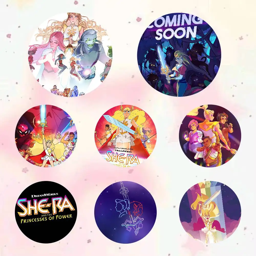 Anime She-Ra And The Princesses Of Power Anime Manga Pins Cartoon Badge Backpack Clothes Collar Lapel Pin Jewelry Accessories