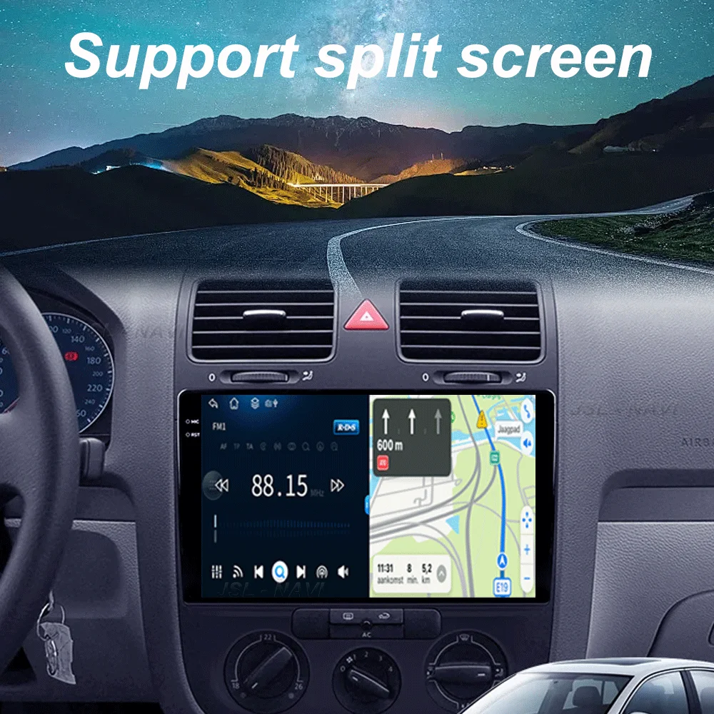 Android 15 Car Radio For Volkswagen Jetta 5 2005 - 2010 Multimedia Video Player Navigation stereo GPS No 2din 2 din dvd