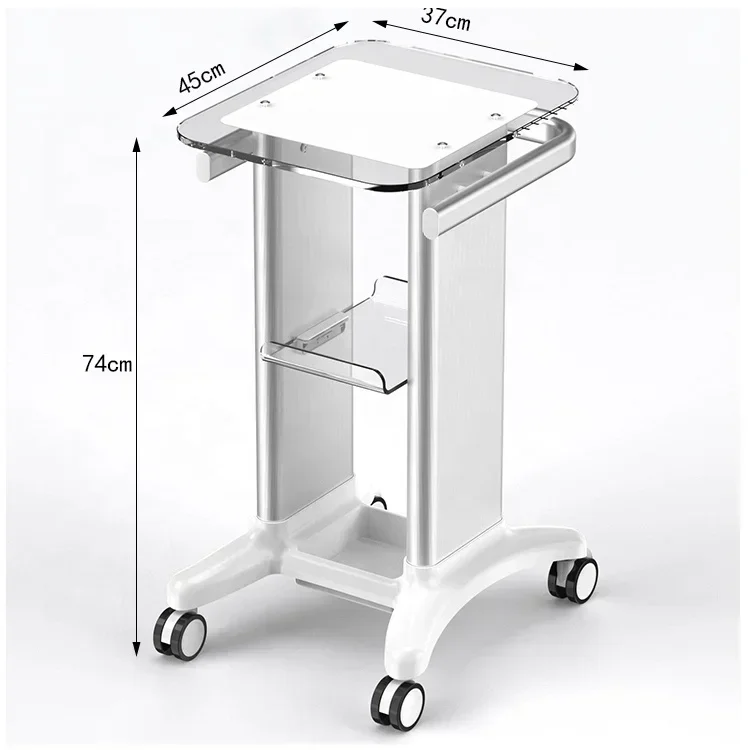 Novo design de carrinho de scanner de ultrassom para clínica dentária, carrinho de quatro rodas para scanner oral