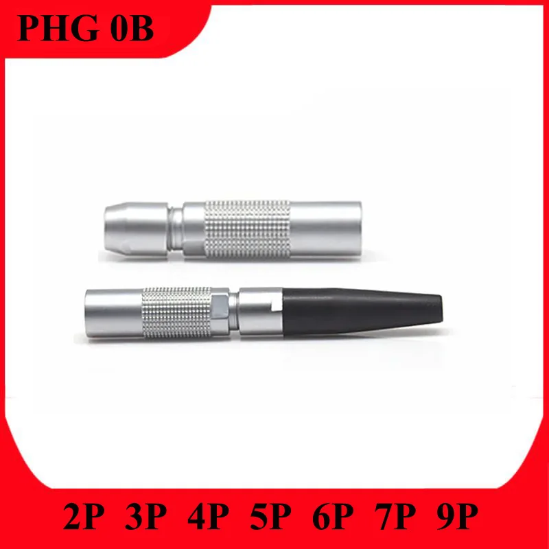 

PHG 0B 2 3 4 5 6 7 9 Pin Have Cable Collet Mobile Female Socket Aviation Metal Circular Push-Pull Self-Locking Connector